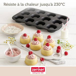 Ensemble de 2 Moules pour 24 babas au rhum Zenker Spécial Créative