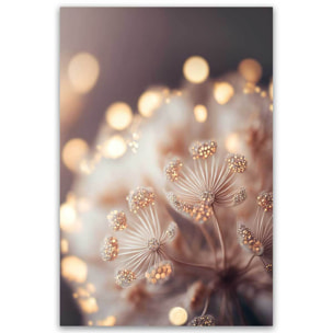 Tableau floral Fleurs scintillantes Toile imprimée