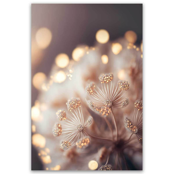 Tableau floral Fleurs scintillantes Toile imprimée