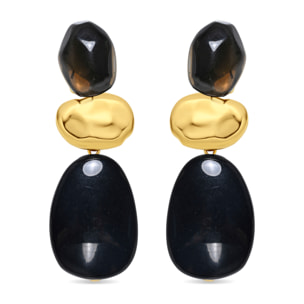 Pendientes Zulis acabado oro amarillo 18k