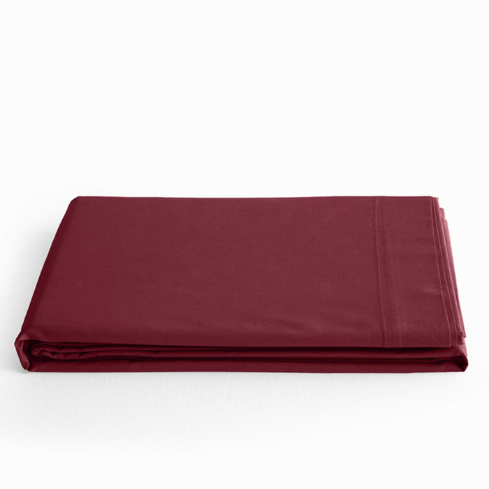 Drap plat "Prémium" - Couleur Grenat