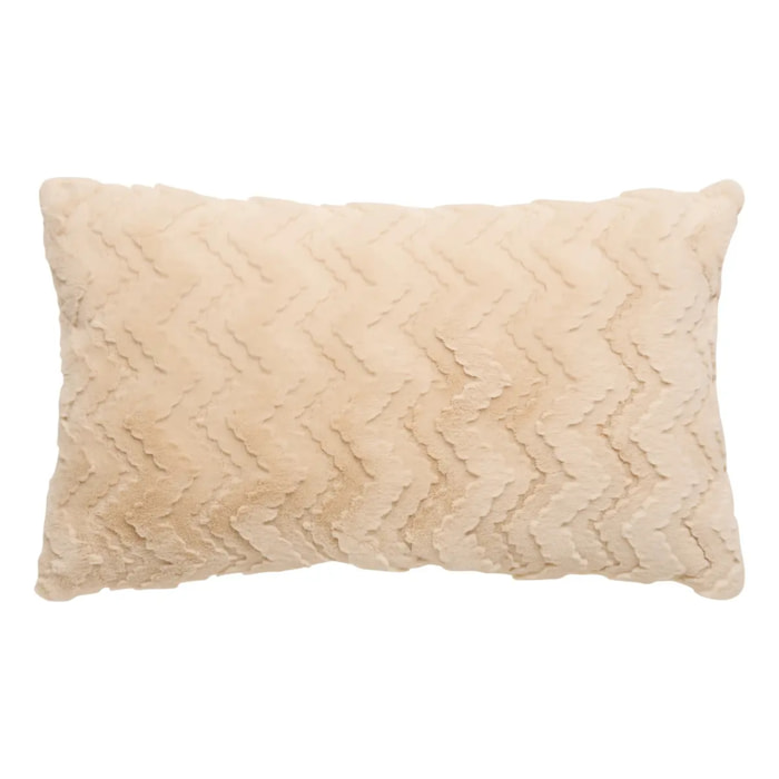 Coussin Nalia rectangulaire 50x80cm beige