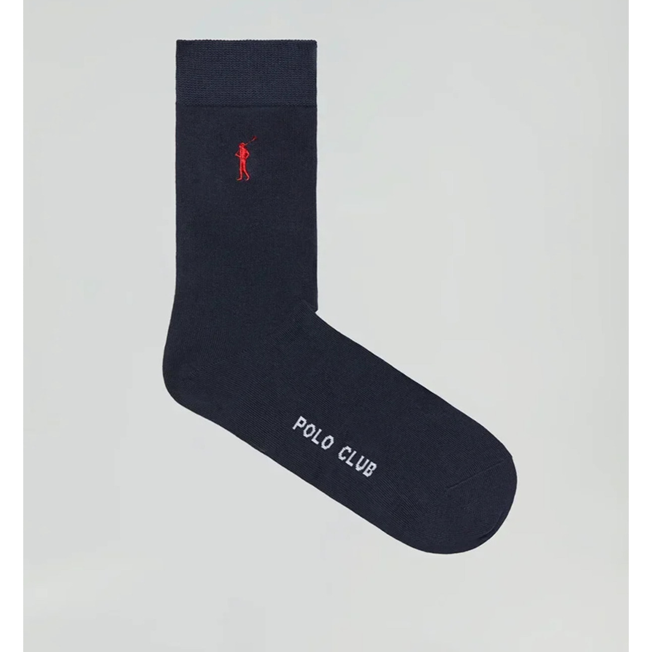 Pack hombre de tres pares de calcetines azul marino con logo Rigby Go