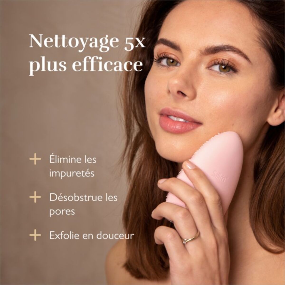 Brosse nettoyante visage SILK'N Bright FB1PE1P001