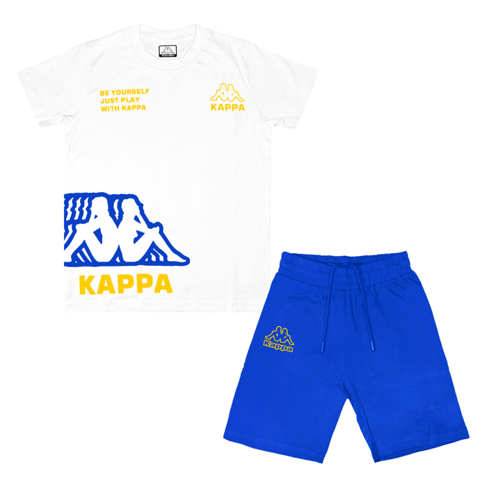 Completo Corto Bimbo 3 / 7 Anni KAPPA Cotone