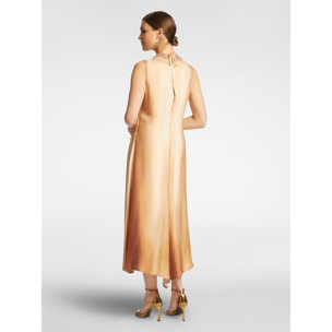 Elena Mirò - Abito elegante dalla stampa sfumata - Beige