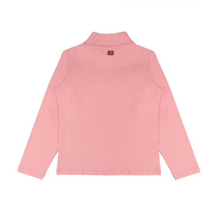 Camiseta de manga larga y cuello alto estilo deportivo Leone 1947 para niñas