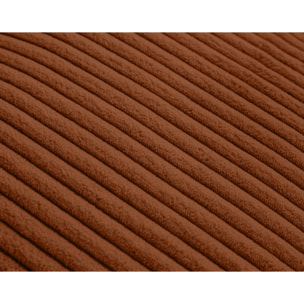Garance - module d'assise 3 places - en velours côtelé - Terracotta