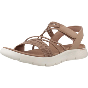 Sandalias Mujer Go Walk Flex Marron