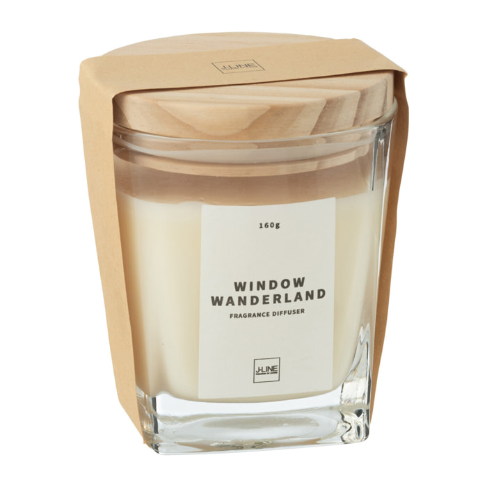 J-Line bougie parfumée Carre Wanderland - transparent - 29H