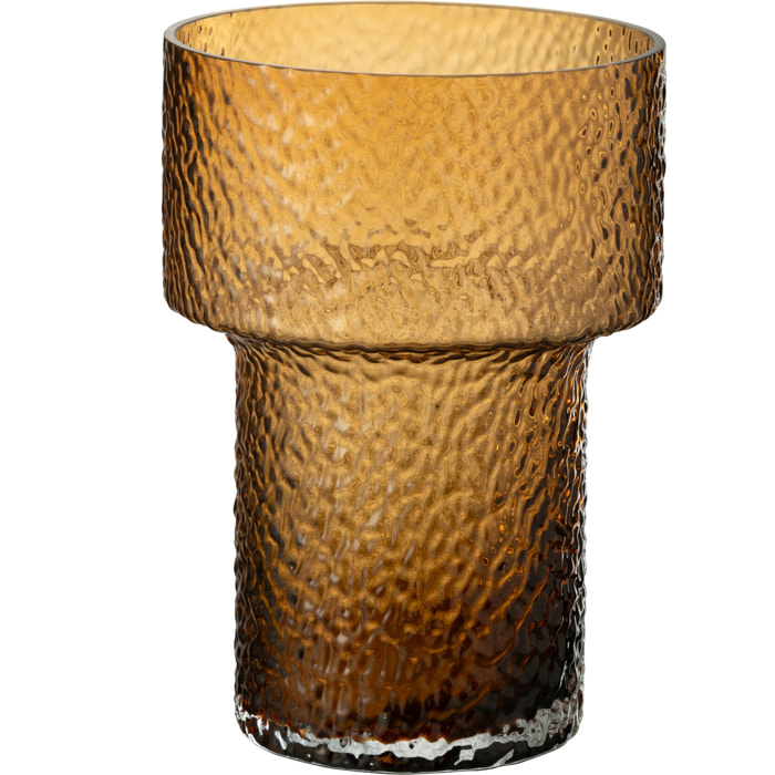 J-Line vase Betty - verre - marron - small