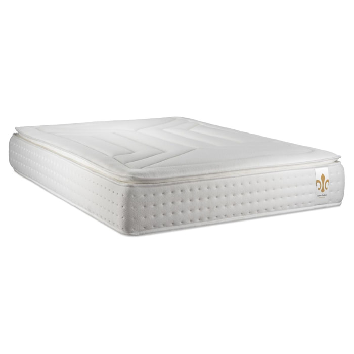 Matelas Vingt-Quatre PLUS - 24cm - Ressorts ensachés et mémoire de forme - Surmatelas intégré - Confort hôtelier