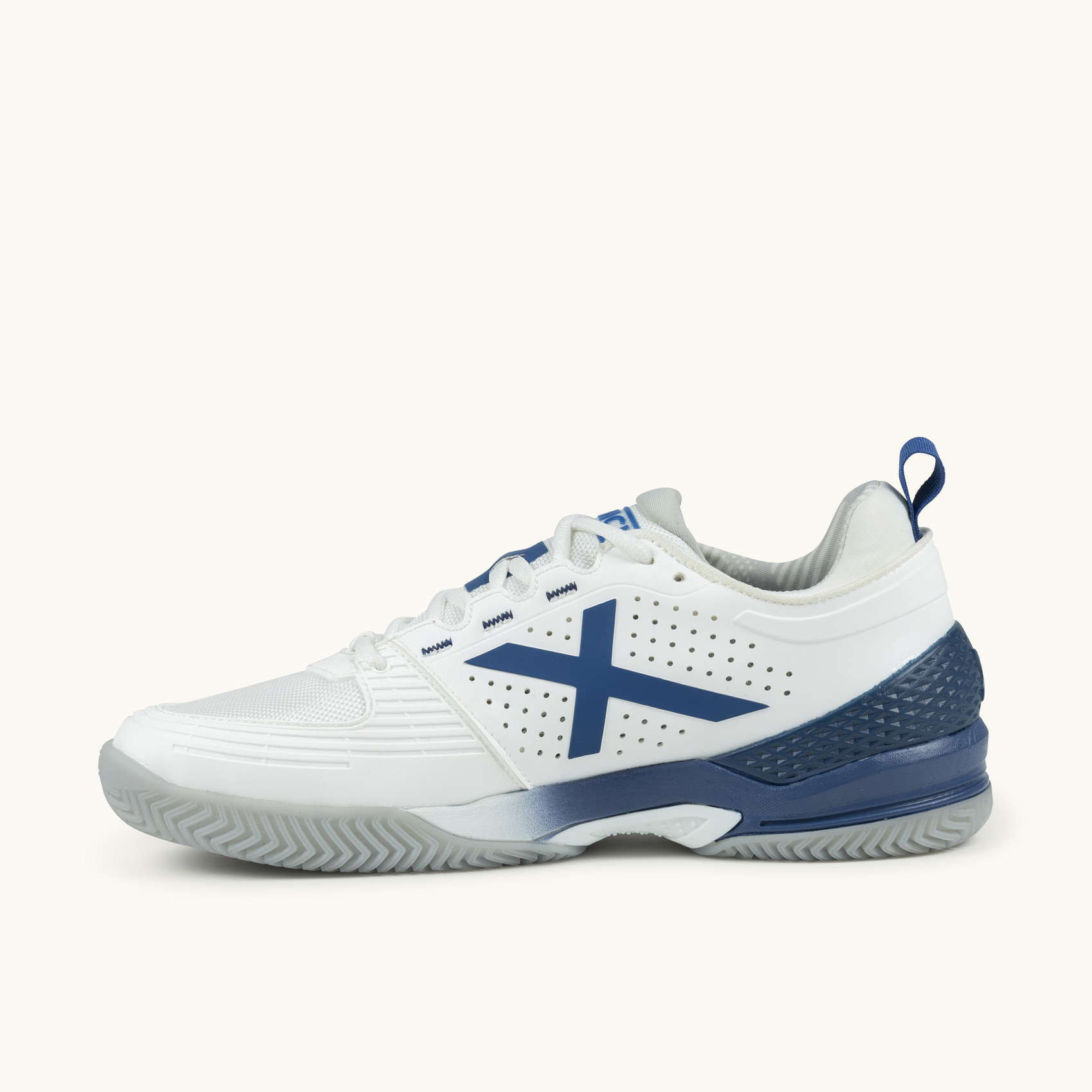 MUNICH ATOMIK 52 "ToLiTo" Zapatillas de Pádel/Tenis Blancas y Azules