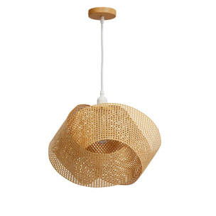 Suspension en bambou naturel et métal D40 cm - Orta