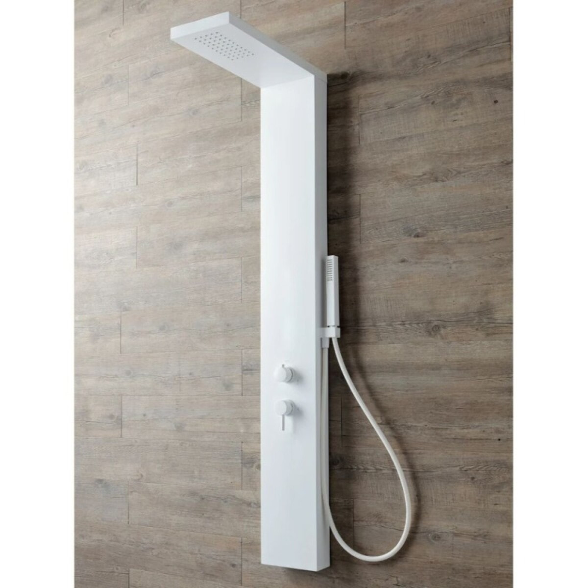 Colonne de douche thermostatique KINEDO Aquastyle blanc mat