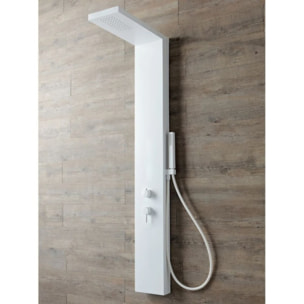 Colonne de douche thermostatique KINEDO Aquastyle blanc mat