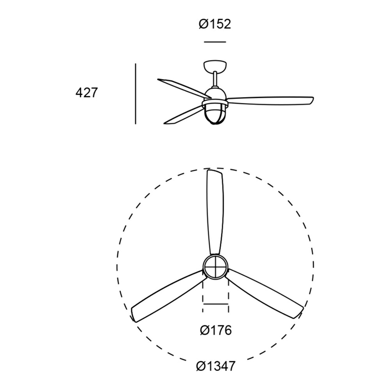 Forlight Ventilador IP20 Mariner E27 15W Níquel satinado Níquel satinado