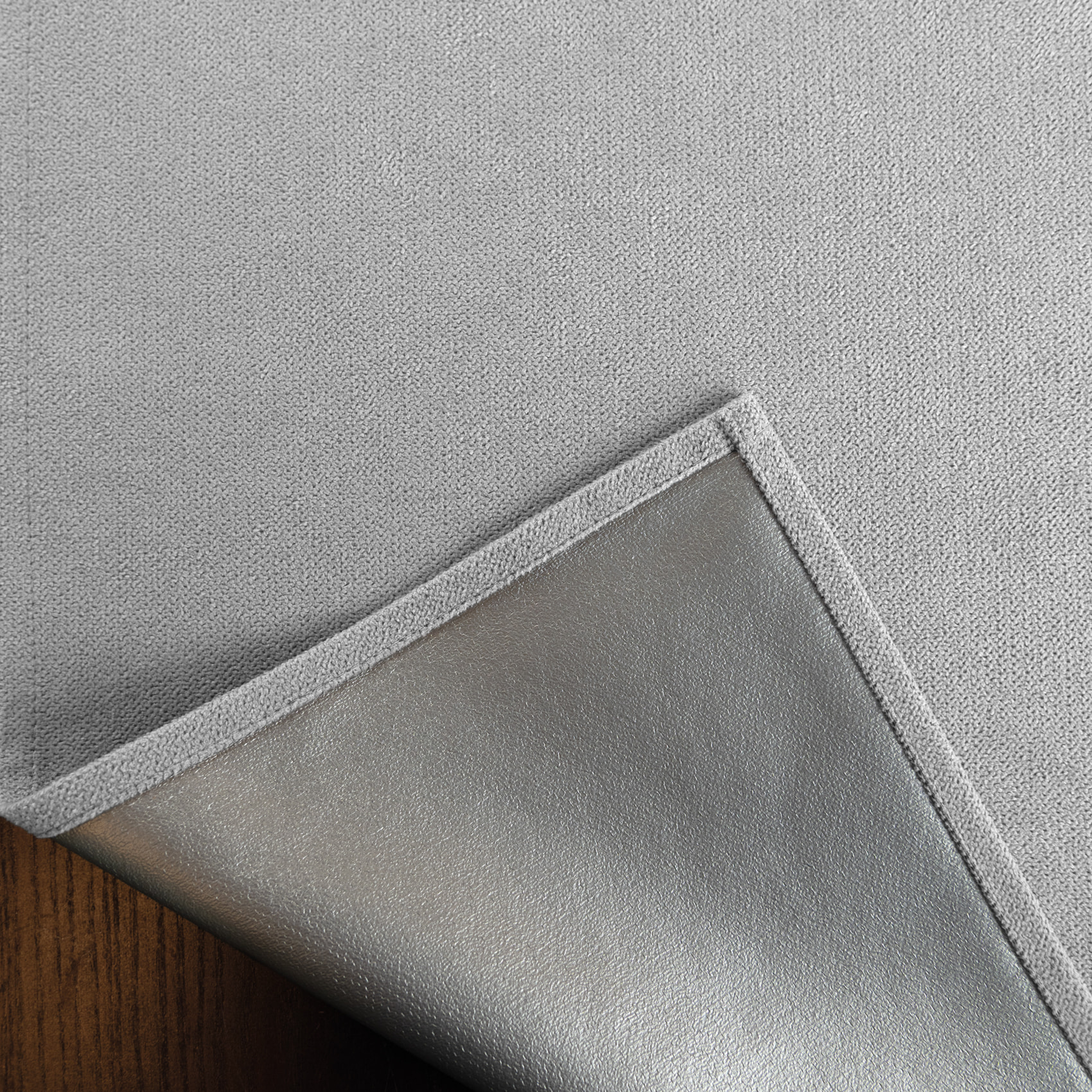 Rideau thermique occultant à œillets et réflecteur de chaleur - Gris Perle