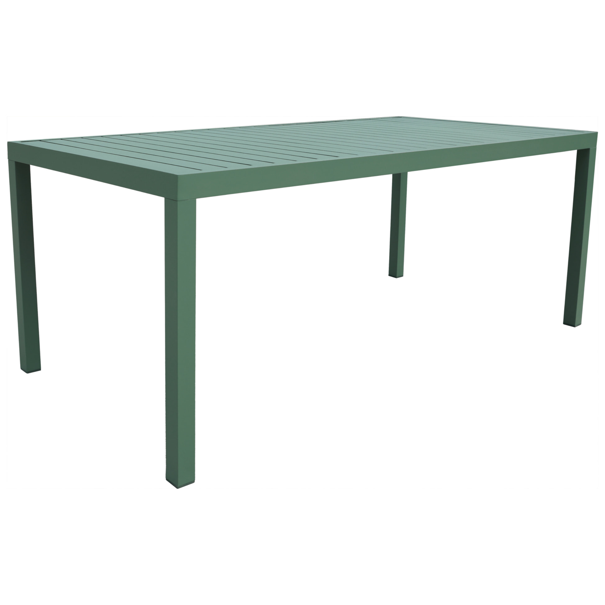 Salon de jardin BARI en textilène vert sauge 8 places - aluminium vert sauge