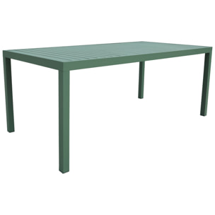 Salon de jardin BARI en textilène vert sauge 8 places - aluminium vert sauge