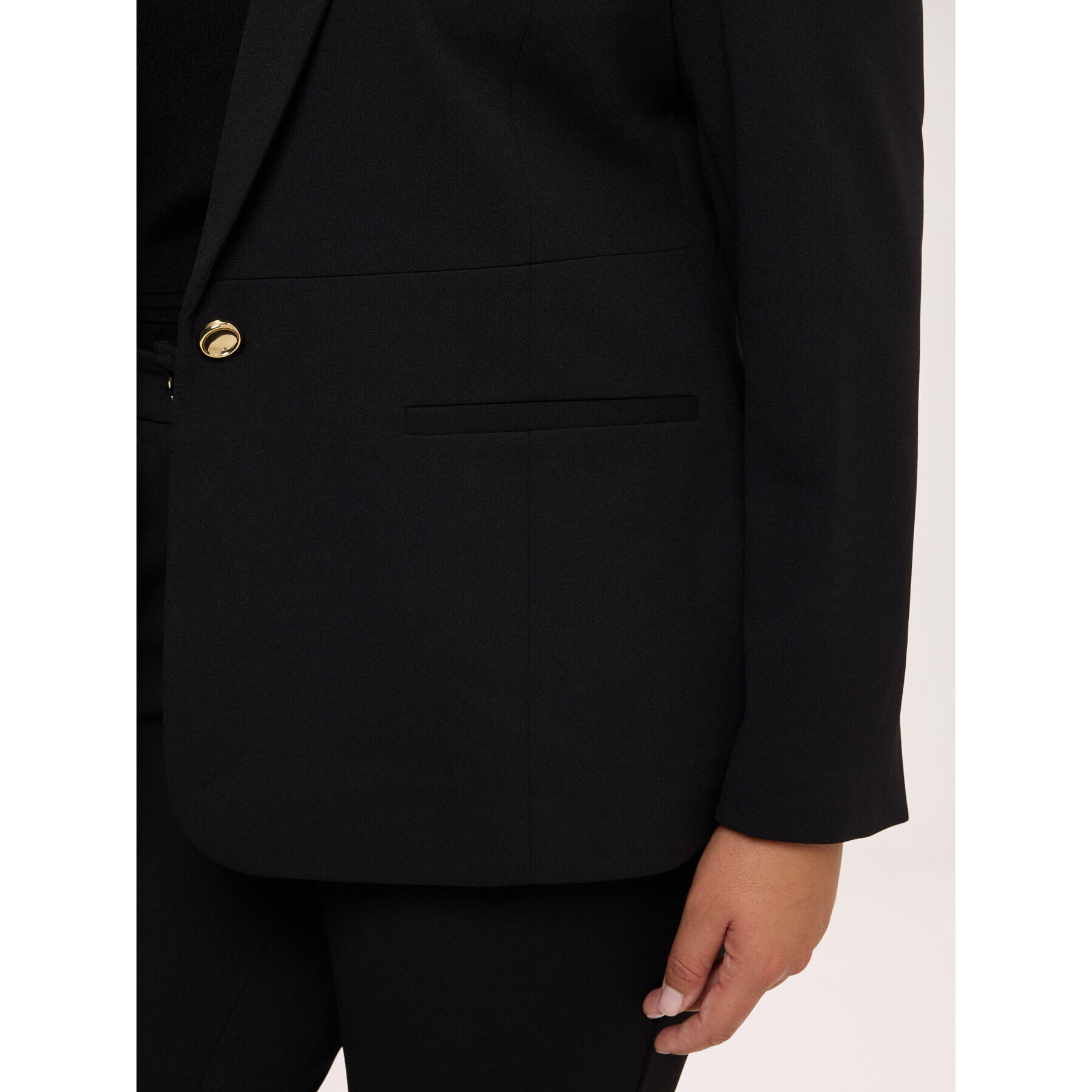 Fiorella Rubino - Blazer destrutturato in tessuto stretch - Nero