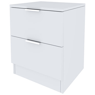 Comodino Con 2 Cassetti Per Camera Da Letto Cameretta Ragazzi Studio Ingresso Comò Settimino Zona Notte 38 x 33,5 x 45 cm Cm Colore Bianco