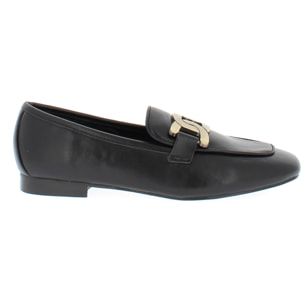 Marina Galanti Scarpe Donna Gold Studs Horsebit Embellished Loafer MG W24A054 Black