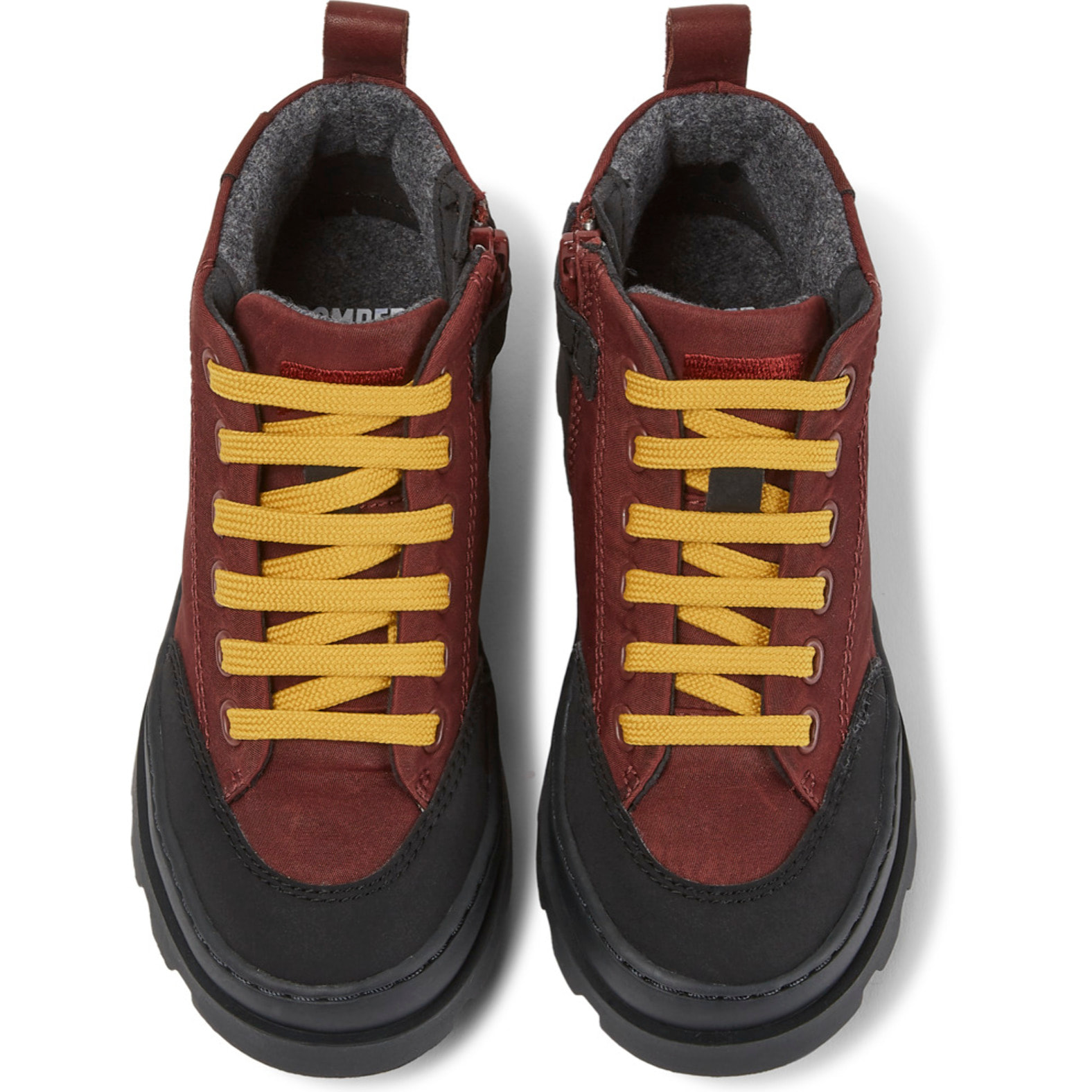 CAMPER Brutus Kids - Botines Burdeos Infantil Unisex