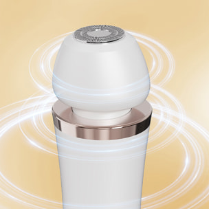 Epilatore 2 in 1 con doppia testina.