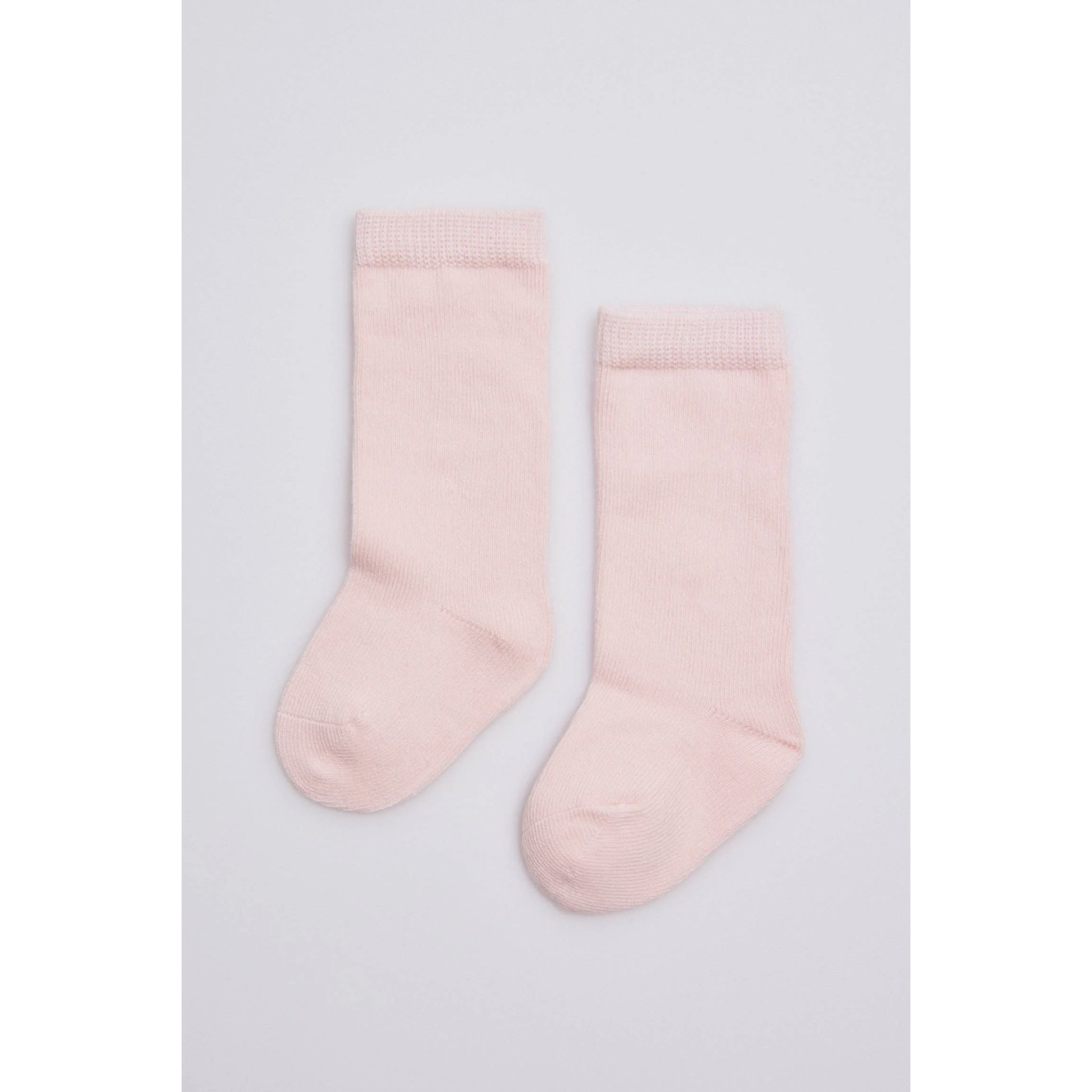Calzini lunghi rosa basico per neonato