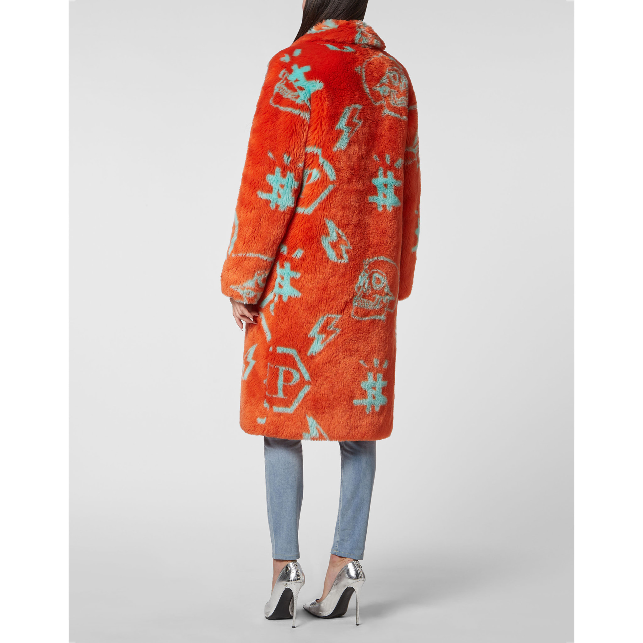 PHILIPP PLEIN ABRIGO LARGO MONOGRAM