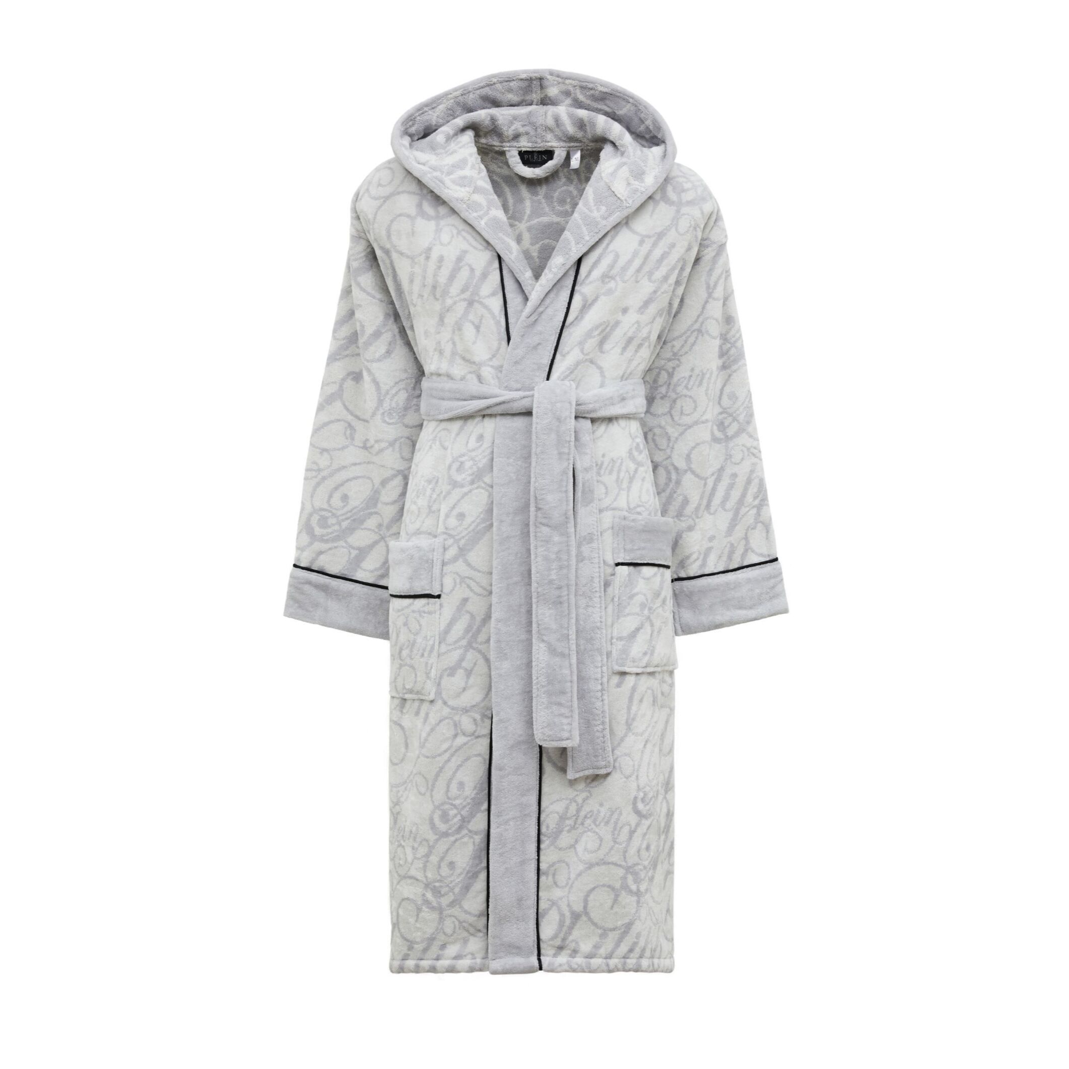 PHILIPP PLEIN Hooded Bathrobe Signature