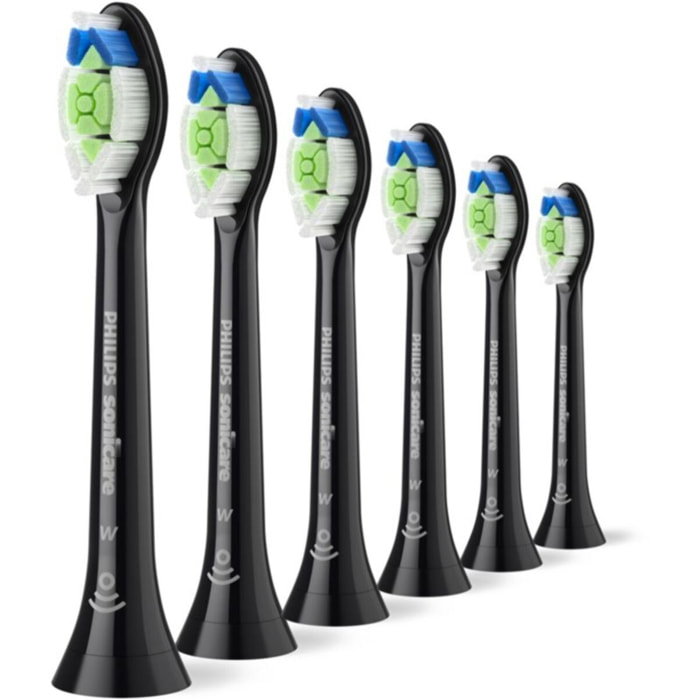 Brossette dentaire PHILIPS Sonicare lot de 6 - HX6066/88 black Optimal W2