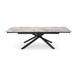 Pied de table de repas n°3 en métal noir - étiré - UNIK