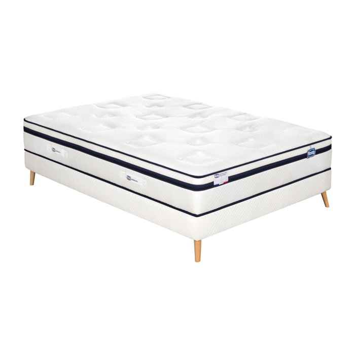 Ensemble L'INCOMPARABLE, matelas Hybride , ferme, H27 + sommier