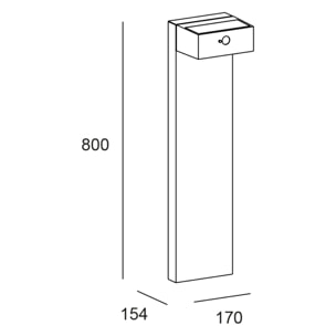 Forlight Top - Baliza Solar de Jardín LED 3W de 80cm de Alto. Baliza de Jardín con Placa Solar para Jardín y Terraza. Blanco Cá