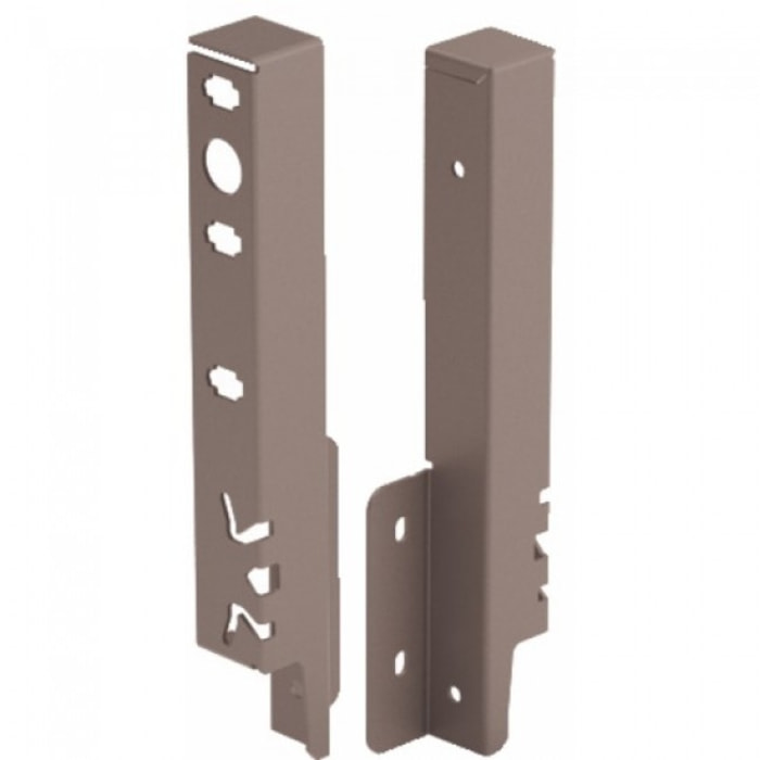 Set raccord HETTICH ArciTech pour paroi arrière Anthracite - 186 mm - 9150503