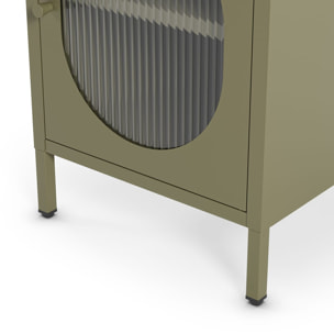 Table de chevet 1 porte en métal - YSIA