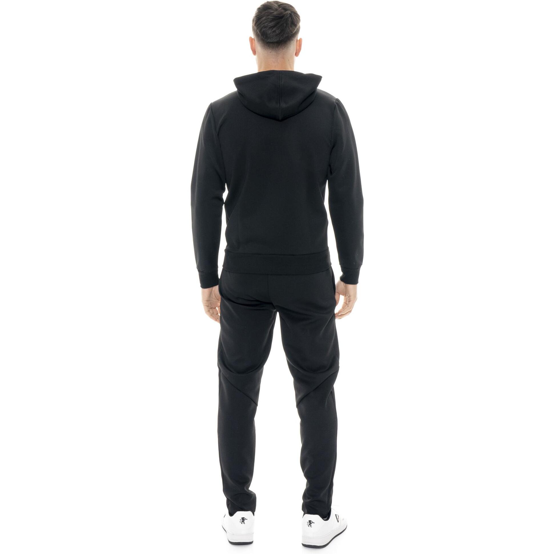 Tuta da uomo in tessuto tecnico con cappuccio e zip Leone 1947 Tech