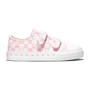 Sneakers in tela a quadri  per bambine