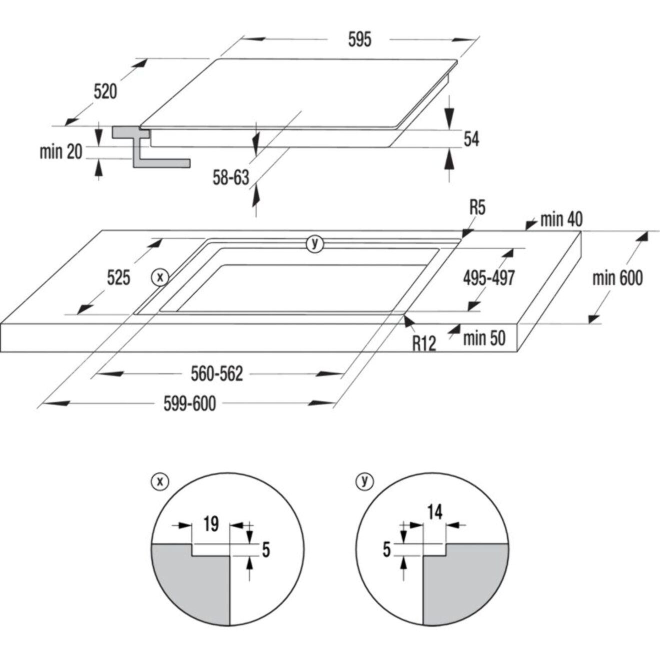 Plaque induction HISENSE HI63218SR InfiniteMattGlass