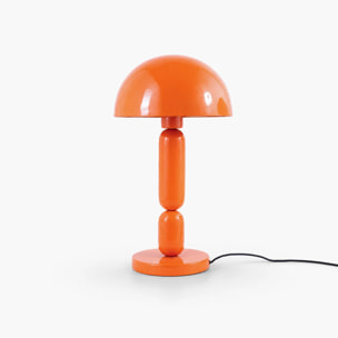 Lampe en bois et métal orange - Romy