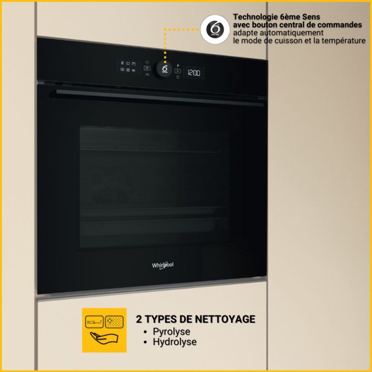 Four encastrable fonction vapeur WHIRLPOOL WK5BAFS81PM1S