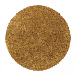 Tapis poils longs shaggy tissé motif uni RIBI