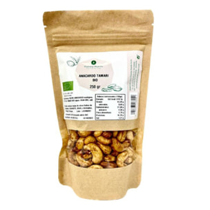 PLANETA HUERTO | Anacardo Tamari Ecológico – Saludable y Sabroso, Ideal para Snacks y Recetas, Envase de 250 g