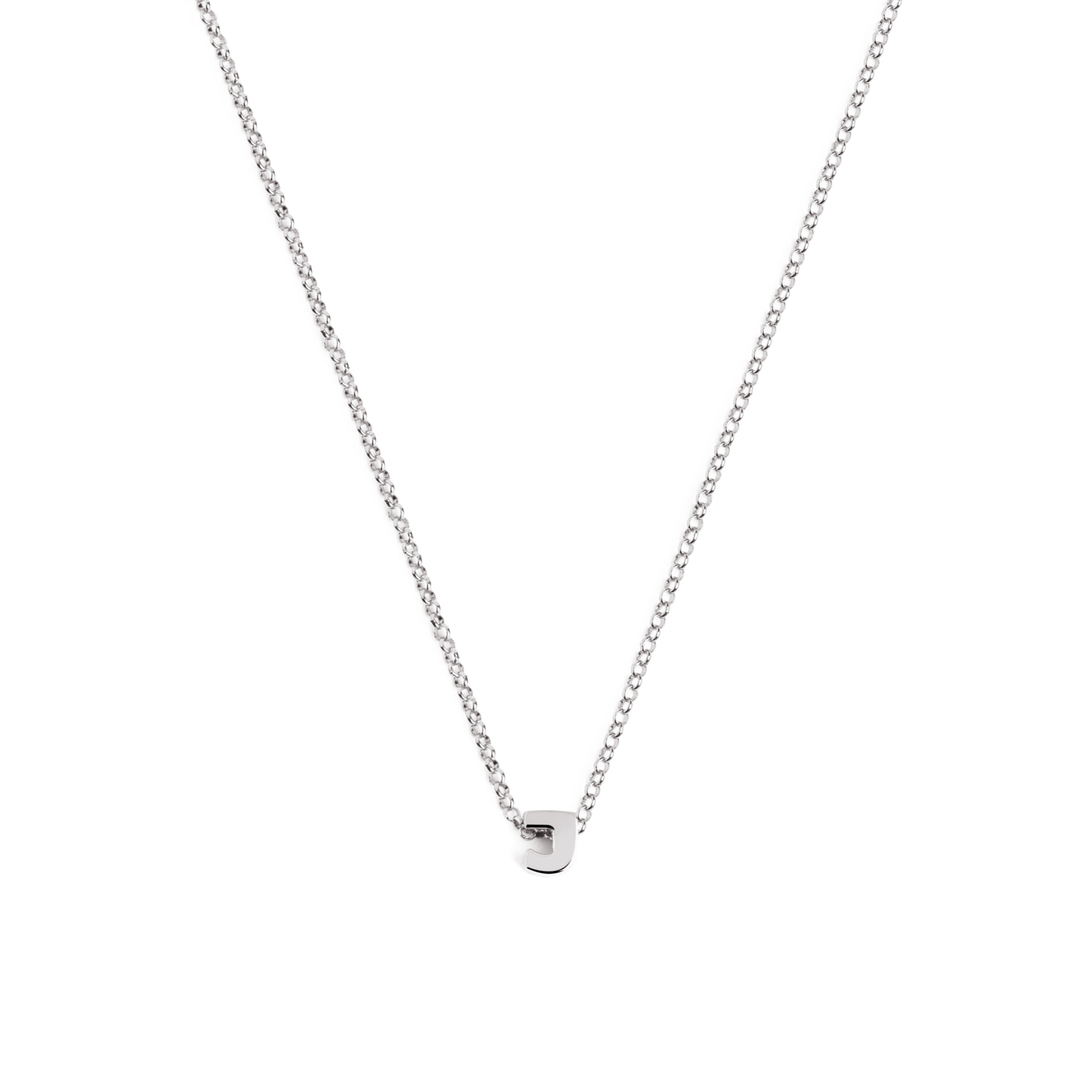 Collana Personalized Single Letter in Argento
