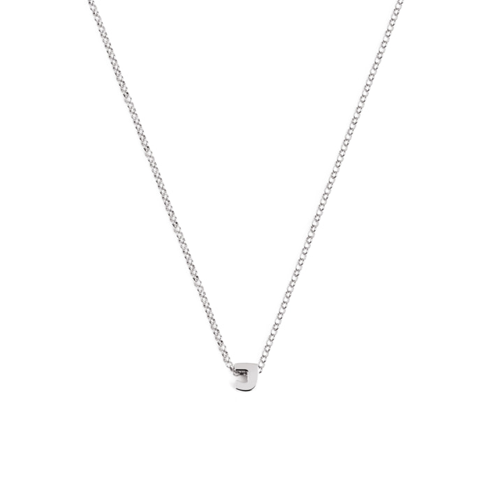 Collana Personalized Single Letter in Argento