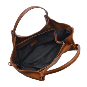Borsa a tracolla Anna Luchini Cammello