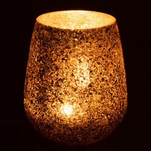 J-Line bougeoir Eclat - verre - or - medium