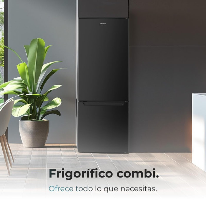 Cecotec Frigorífico combi Bolero CoolMarket Combi 205 DF Black E